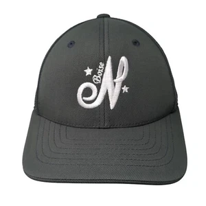 Boise Youth Fitted Trucker Hat Gray 6 3/8-6 7/8 Mesh Back Pacific Headwear - Picture 1 of 8