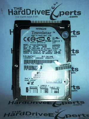 Hitachi 0A27417 MLC: DA1440 80gb 4200rpm ATA/IDE Hard Drive HTS421280H9AT00 - Image 1 of 2