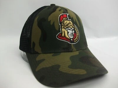 Gorra de camionero Ottawa Senators NHL hockey camuflaje Reebok Snapback Foto 1 de 4