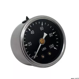 Medidor de presión de aceite Harley Honda helicóptero personalizado diapositiva de 1-3/8". 0-100 psi lleno de aceite - Imagen 1 de 2