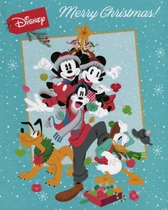 2021 Disney Merry Christmas - Post Office Pack with 20 Self Adhesive Stamps - Picture 1 of 3