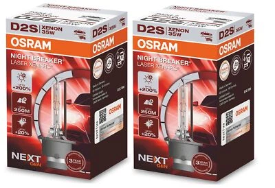 2 Stück SET OSRAM NIGHT BREAKER LASER +200% Birnen Lampen Xenon Scheinwerfer D2s - Bild 1 von 3