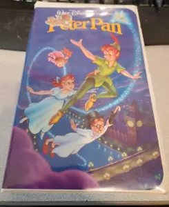 Rare Vintage Peter Pan (VHS, 1990) Black Diamond Clam Shell - Picture 1 of 4