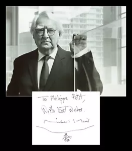 Richard Meier - American architect & artist - Signed card + photo - 1998 - COA - Picture 1 of 3