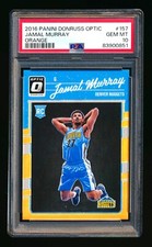 2016-17 DONRUSS OPTIC JAMAL MURRAY RC ORANGE PRIZM NUGGETS ROOKIE #65/199 PSA 10