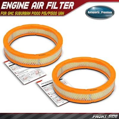 2x Filtro de aire del motor para GMC Suburban Sprint P1000 P15/P1500 Van P25/P2500 Van Foto 1 de 4
