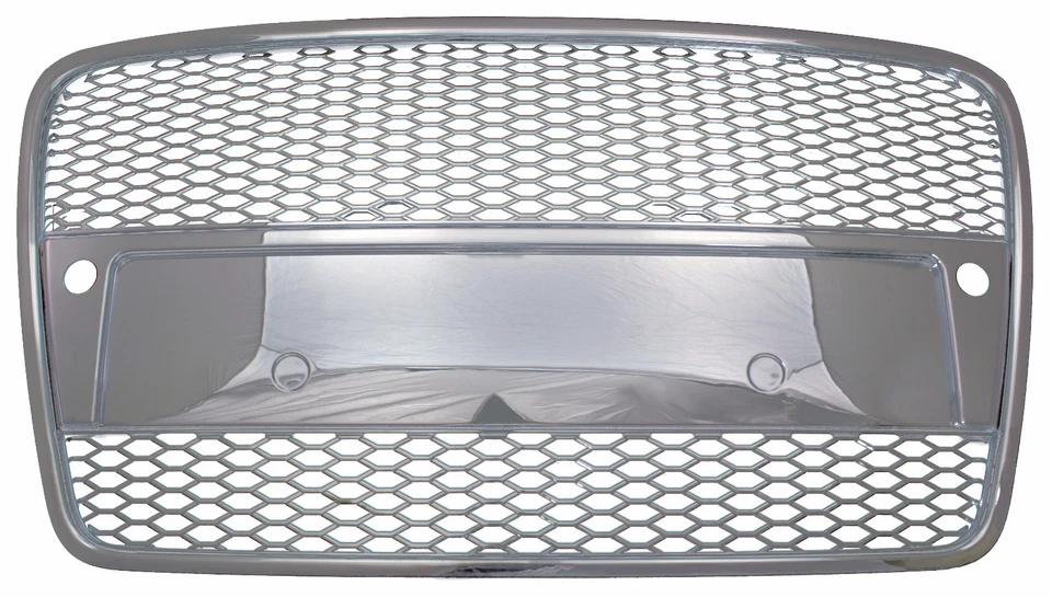 Audi A4 B7 2005-2008 All Chrome Grille RS Look w/ Sensor Hole Honeycomb - Imagem 1 de 1
