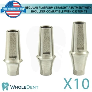 10 pilares rectos regulares con hombro titanio dental Osstem® TS compatibles - Imagen 1 de 5