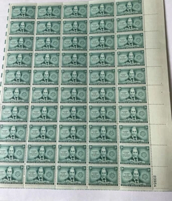 US 1948 3c Girl Scouts Stamp Sheet Of 50 Scott #974 - Image 1 of 3