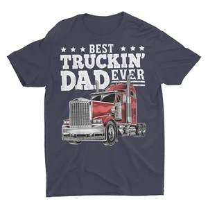 Best Trucking Dad Ever Truck Driver Shirt Trucking Geschenk - Bild 1 von 8