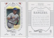 2009 Topps Sterling Framed White /50 Michael Young #124