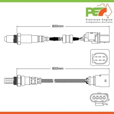 2x New * OEM * Pre-Cat & Post-Cat Oxygen Sensors For Audi RS4 4.2L - Изображение 1 из 4