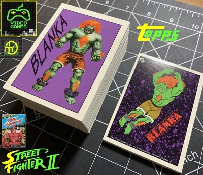 1993 Topps Street Fighter II - Complete Base Card & Sticker Set - No Foils - Image 1 of 4