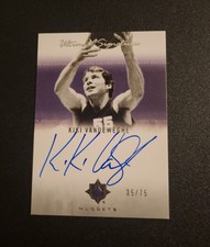 2007-08 Upper Deck Ultimate Signature Kiki Vandeweghe Auto #35/75 Denver Nuggets