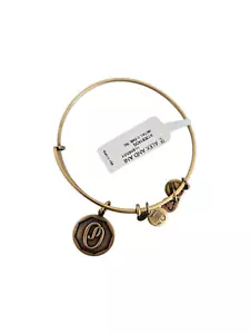 NEU Neu mit Etikett 2014 Alex und Ani Buchstabe/Initiale O goldfarben Bettelarmreif Armband - Bild 1 von 5
