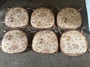 6 Original Vintage Ercol Cushions/Seat Pads for Ercol Dining Chairs Ercol