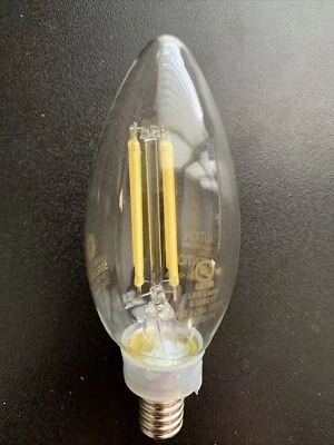 GE Daylight LED B11C Candelabra Base Bulbs 60W EQ 5W Decorative Candle - Image 1 of 2