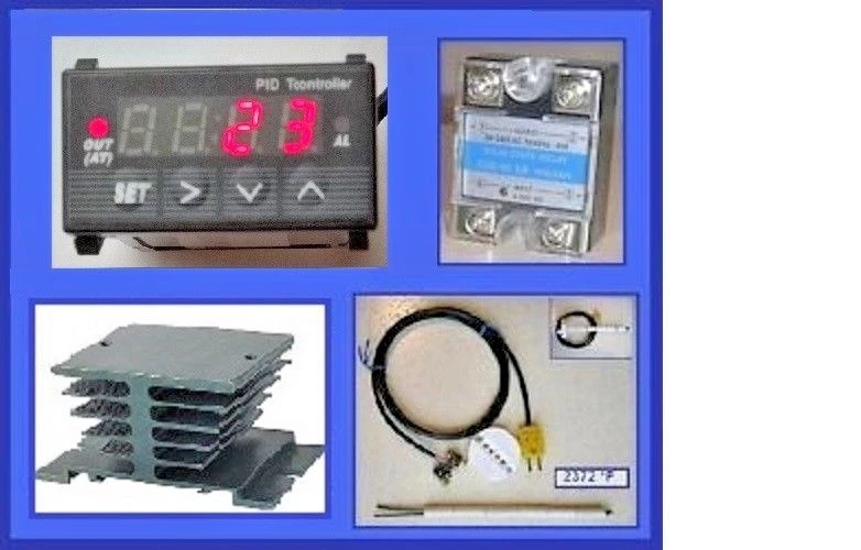 PID Temperature Controller Kiln Probe SSR Relay HS 40a Paragon Pottery Glass F°c