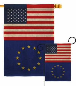 Bandera de la Unión Europea Asociación de Arpillera de Jardín Bandera - Imagen 1 de 19