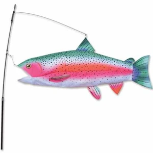  SWIMMING FISH--RAINBOW TROUT Wind Diva-Weather Vane Decor by Premier Kites - Picture 1 of 1