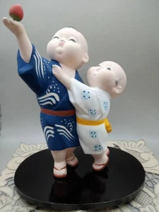 Muñecas de arcilla HAKATA Brothers vintage japonesas 8,5" - Imagen 1 de 8