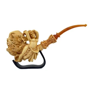 S.Yanik Meerschaum Pipe Flying Nymph Tobacco Smoking Pipe, Museum Quality Pipe - Picture 1 of 15