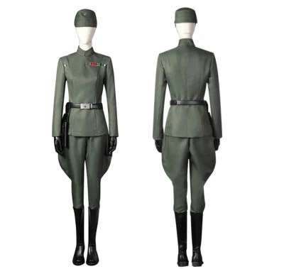 Fantasia Cosplay Uniforme Verde Oliva Oficial Imperial Star Wars + Chapéu + Cinto - Imagem 1 de 4