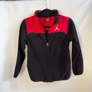 Air Jordan Jacket- Boys S (8-10) Red & Black Light Weight Full Zip Athletic EUC - Picture 1 of 3