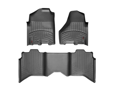 WeatherTech FloorLiner 适用于 2009 - 2011 道奇 Ram Truck 1500 - 第一排和第二排,黑色 — 第 1/4 张图片