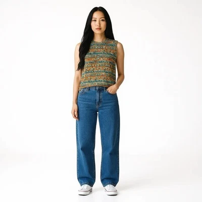 Vintage Diane Gilman 100% Silk Sleeveless Top Size Medium Y2K Button Back - Image 1 of 4