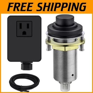 Matte Black SinkTop Air Switch Kit - Full Brass Button - Picture 1 of 8
