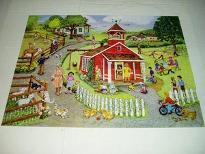 Sandy Rusinko puzzle 300 pezzi casa scuola di campagna completo - Foto 1 di 1