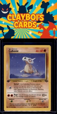 Cubone Jungle Pokémon 50/64 First Edition Common Near Mint or Better - Image 1 of 2