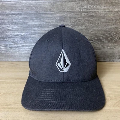 Volcom Hat Cap Fitted Mens S/M Gray Flexfit Embroidered Skate Logo - Image 1 of 4