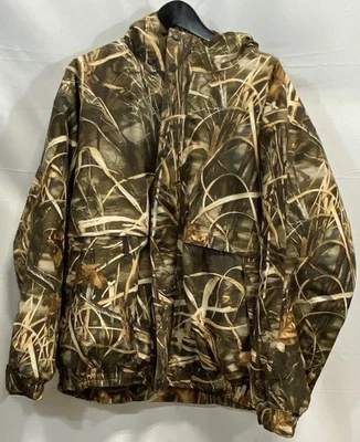 Cabela's Wetlands Camo Gore-Tex Thinsulate Hunting Parka Jacket Men's 2XL - Image 1 of 4