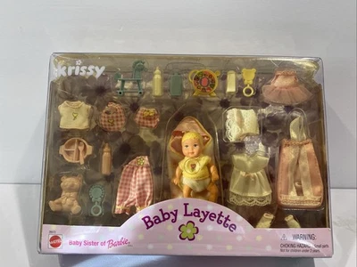 Vintage 1999 Mattel Krissy Baby Layette Baby Sister of Barbie #26572 “NEW” - Image 1 of 4