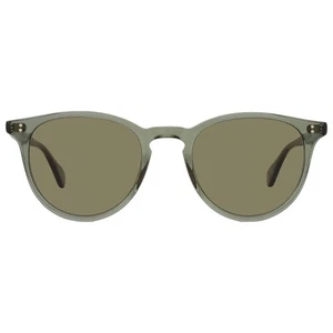 Garrett Leight MANZANITA SUN Green Oval Sunglasses 2151 JUN/GRN 50 - Picture 1 of 6
