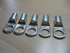 Lot of (5) Cable Lug 2AWG 35mm² 1/2" M12 Battery Lug Ring Terminal #E71DS - Picture 1 of 5