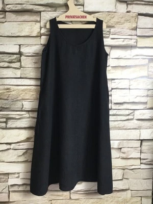 cocon.commerz PRIVATSACHEN NATÜRLICHT Kleid aus Leinen in schwarz Größe 2 - Bild 1 von 4