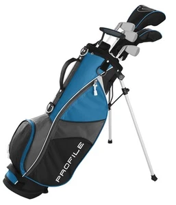 Wilson Profile JGI Junior Complete Set (7pc, Lrg, Blue CARRY BAG, LEFT) NEW - Picture 1 of 1