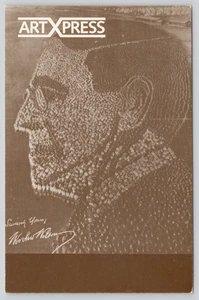 Postcard Living Profile of Woodrow Wilson Fort Sherman Art Express New York Time - Picture 1 of 2