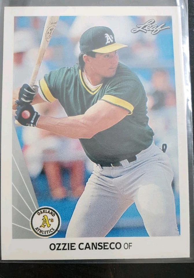 1990 Leaf #516 Ozzie Canseco - Oakland Athletics MINT JOSE'S TWIN BROTHER - Image 1 of 2