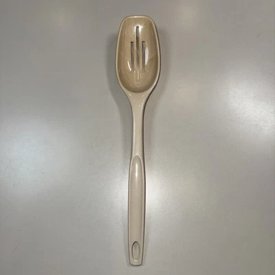 Vintage Foley Slotted Spoon Beige Nylon Plastic Kitchen Serving Utensil 11” - Image 1 of 4