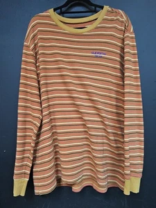 Supreme Raised Stripe L/S Top Rust 2017 Size XL Excellent Condition 🔥 - Picture 1 of 4