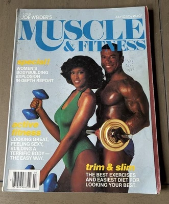 Chris Dickerson W/ Female - Muscle & Fitness Bodybuilding Magazine - July 1980 - Image 1 of 2