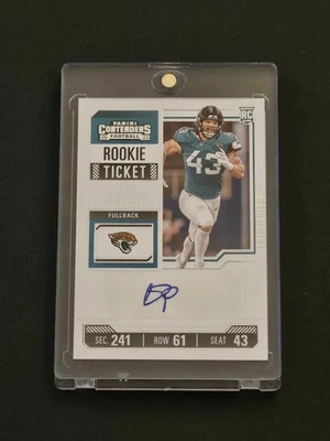 2023 DEREK PARISH 帕尼尼竞争者新秀票亲笔签名 #179 RC — 第 1/4 张图片