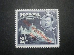 Malta KGVI 1948 Self Government 2/- green & deep blue SG245 LMM - Picture 1 of 2