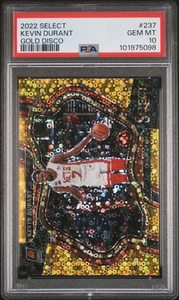 2022 Panini Select COURT SIDE Kevin Durant Gold Disco /10 PSA 10 Nets - Picture 1 of 3