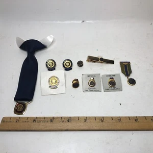 Lot Of 10 Vintage American Legion Lapel Tie Collar Pins 3 10k Gold Filled - Picture 1 of 23
