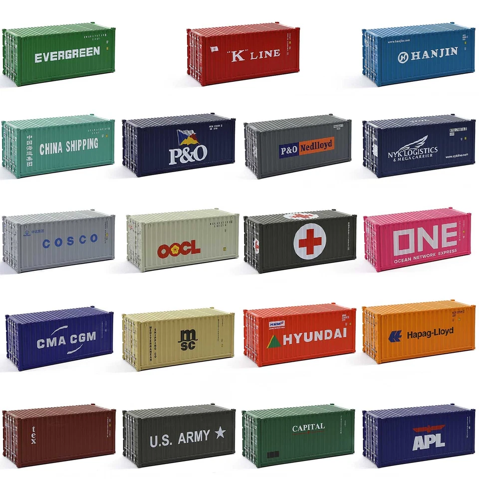 Evemodel O Scale 20ft Shipping Container 20' Cargo Box for Model Railway C4320 - Image 1 of 4